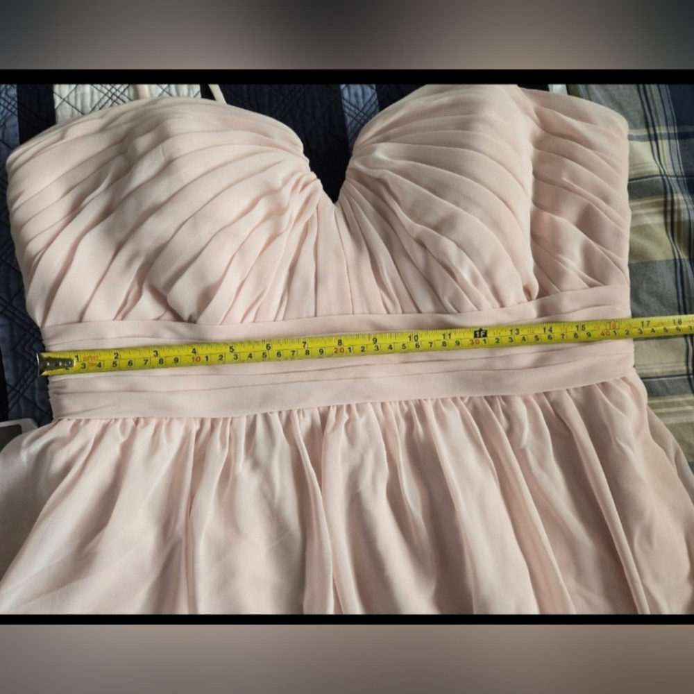 NEW Azazie Bridesmaid Gown. Blush Pink. Size 14. - Picture 9 of 10